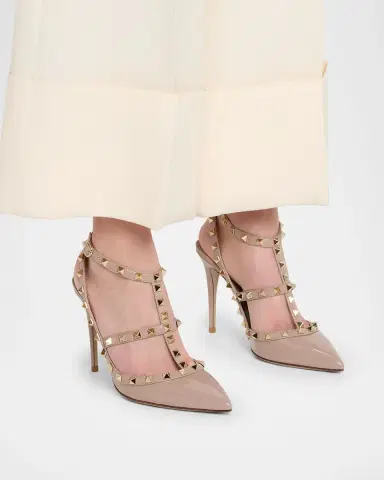 Valentino Garavani Rockstud 100mm Slingback High-Heel Pumps | Thumbnail 2 Valentino Garavani Rockstud 100mm Slingback High-Heel Pumps | Thumbnail 2
