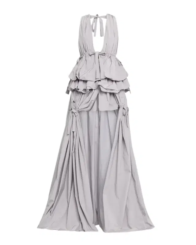 AKNVAS Alexandrina Tiered High-Low Gown