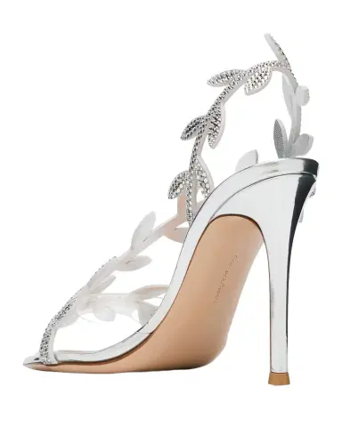 Gianvito Rossi 105mm Crystal Branch Slingback Sandals | Thumbnail 1