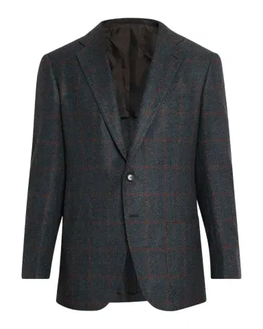 Cesare Attolini Men's Plaid Cashmere Two-Button Jacket | Thumbnail 1