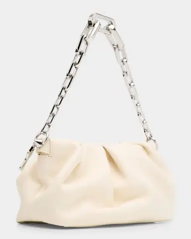 Christian Louboutin Eva Small Pleated Shoulder Bag in Nappa Leather | Thumbnail 5 Christian Louboutin Eva Small Pleated Shoulder Bag in Nappa Leather | Thumbnail 5