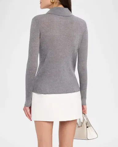A.L.C. Alex Long-Sleeve Ribbed Wool Top | Thumbnail 3