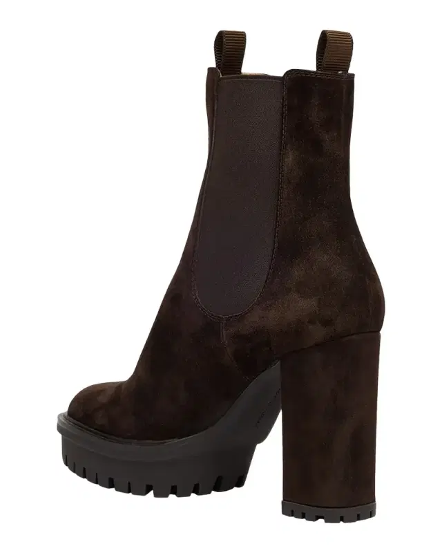 Gianvito Rossi 70mm Suede Chelsea Boots