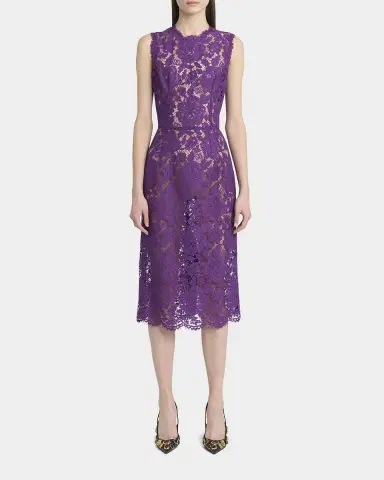 Dolce & Gabbana Floral Lace Midi Dress | Thumbnail 2