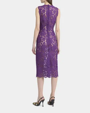 Dolce & Gabbana Floral Lace Midi Dress | Thumbnail 3