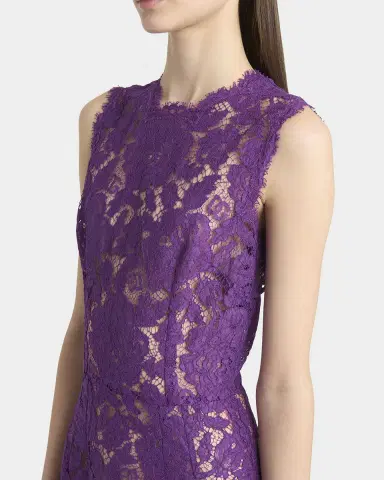 Dolce & Gabbana Floral Lace Midi Dress | Thumbnail 5