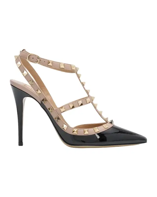Rockstud 100mm Slingback High-Heel Pumps