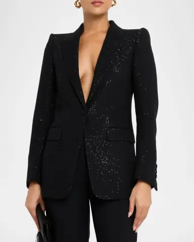 TOM FORD Sequined Single-Breasted Blazer Jacket | Thumbnail 3
