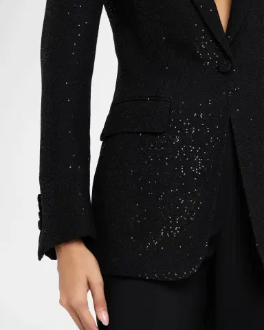 TOM FORD Sequined Single-Breasted Blazer Jacket | Thumbnail 5