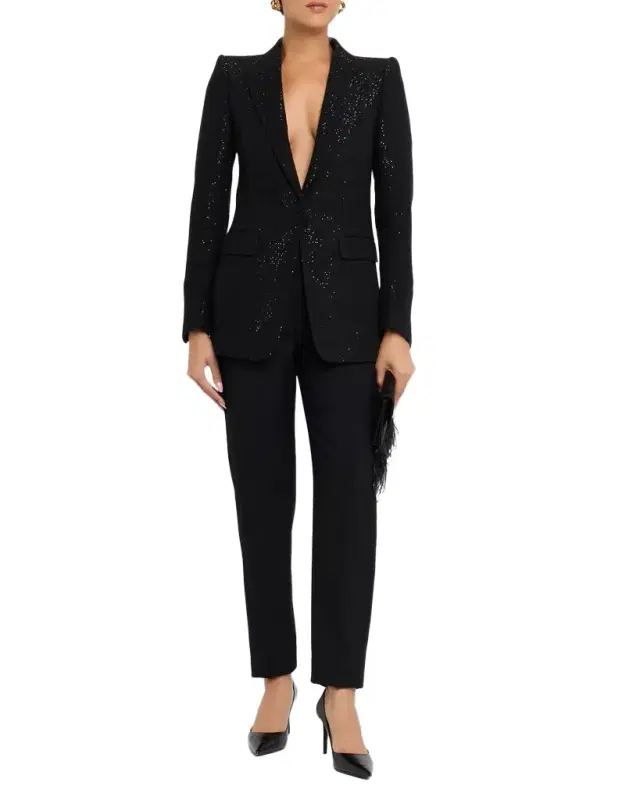 TOM FORD Sequined Single-Breasted Blazer Jacket