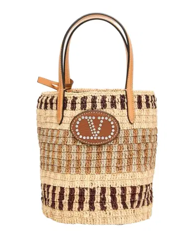 Valentino Garavani VLOGO Signature Small Crochet Bucket Bag | Thumbnail 1