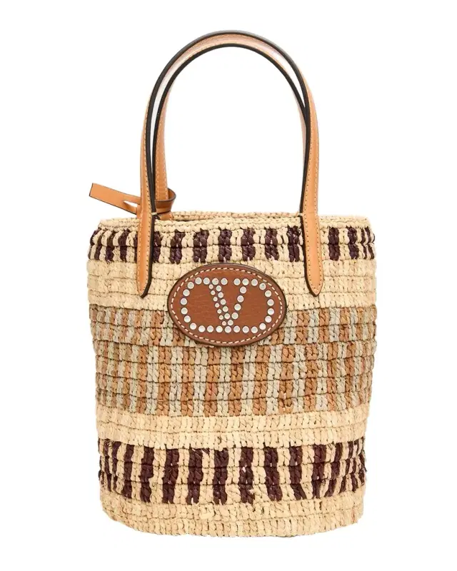 VLOGO Signature Small Crochet Bucket Bag