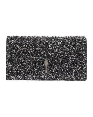 Christian Louboutin Bettina Bead-Encrusted Leather Clutch Bag | Thumbnail 1