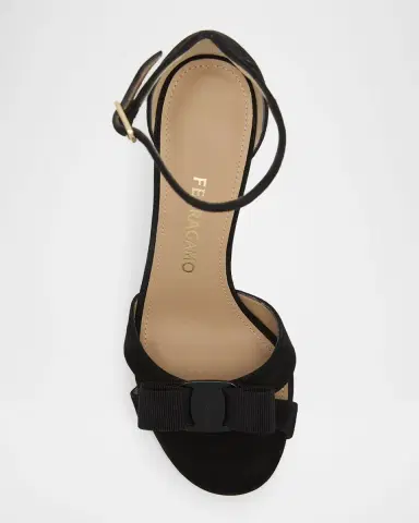 Ferragamo 95mm Roxy Suede Bow Pumps | Thumbnail 4 Ferragamo 95mm Roxy Suede Bow Pumps | Thumbnail 4
