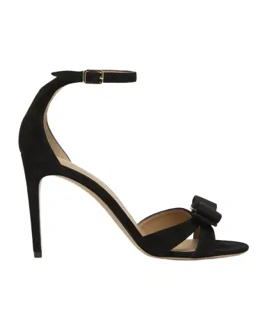 Ferragamo 95mm Roxy Suede Bow Pumps | Thumbnail 1 Ferragamo 95mm Roxy Suede Bow Pumps | Thumbnail 1