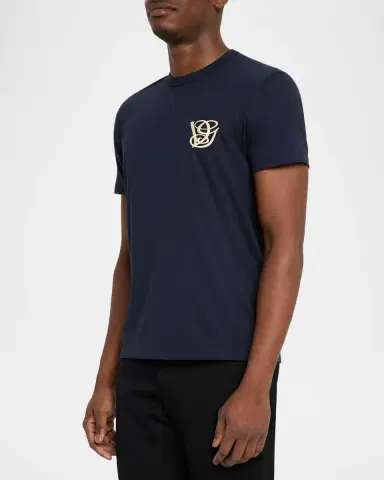 Valentino Garavani Men's Jersey Embroidered Moonogram T-Shirt | Thumbnail 4