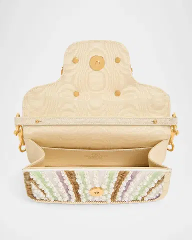 Valentino Garavani Loco Sequin-Embroidered Moire Top-Handle Bag | Thumbnail 4 Valentino Garavani Loco Sequin-Embroidered Moire Top-Handle Bag | Thumbnail 4