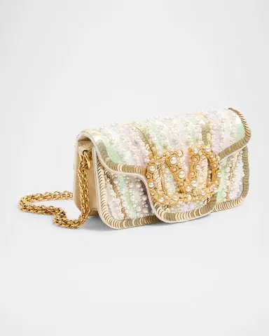 Valentino Garavani Loco Sequin-Embroidered Moire Top-Handle Bag | Thumbnail 7 Valentino Garavani Loco Sequin-Embroidered Moire Top-Handle Bag | Thumbnail 7