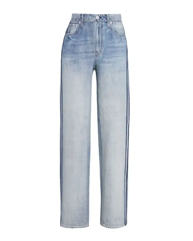 rag & bone rb Miramar Terry Wide-Leg Track Jeans