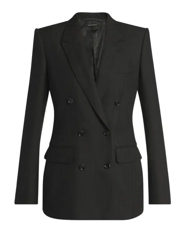 TOM FORD Herringbone Double-Breasted Blazer
