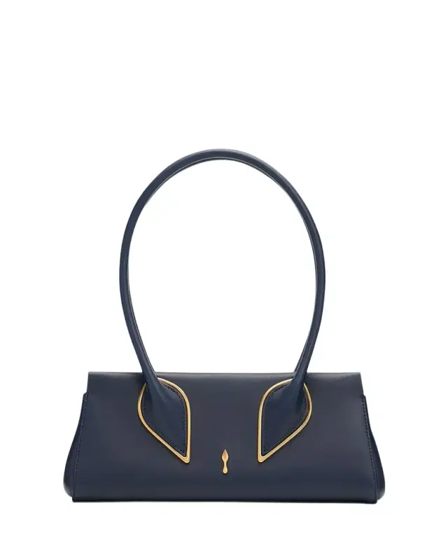 Christian Louboutin Venus Calf Leather Baguette Shoulder Bag