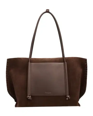 Cult Gaia Rylie Blanket-Stitch Suede Tote Bag | Thumbnail 1 Cult Gaia Rylie Blanket-Stitch Suede Tote Bag | Thumbnail 1