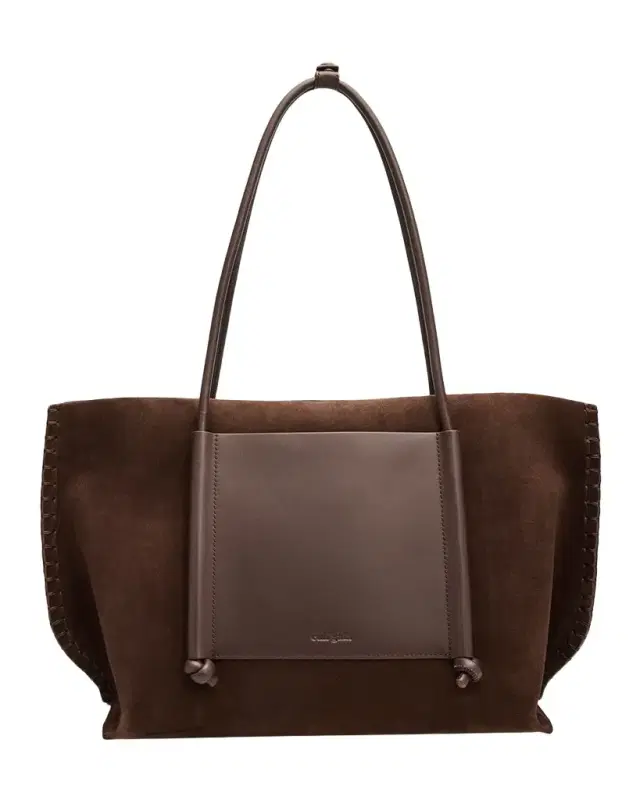 Cult Gaia Rylie Blanket-Stitch Suede Tote Bag