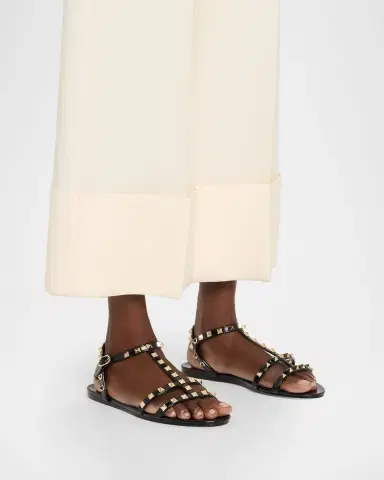 Valentino Garavani Rockstud Jelly Flat Gladiator Sandals | Thumbnail 2 Valentino Garavani Rockstud Jelly Flat Gladiator Sandals | Thumbnail 2