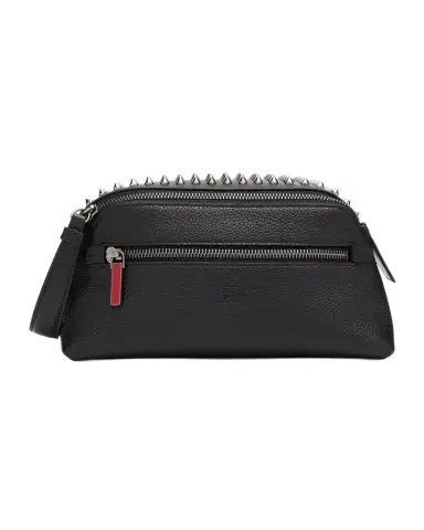 Christian Louboutin Men's Funky Leather Empire Spikes Travel Pouch | Thumbnail 1 Christian Louboutin Men's Funky Leather Empire Spikes Travel Pouch | Thumbnail 1
