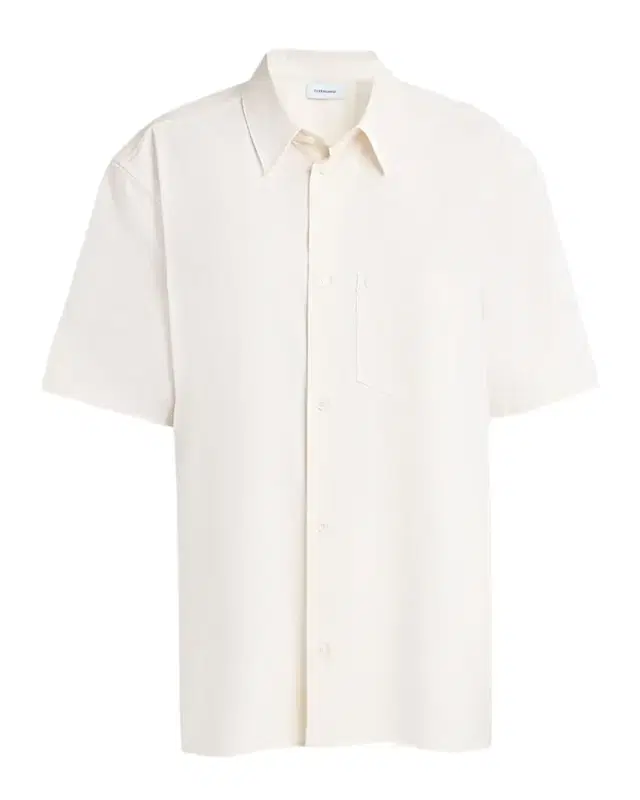 Silk Canvas Short-Sleeve Button-Down Shirt
