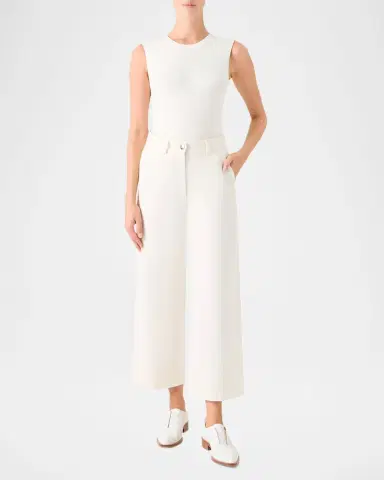 Akris Sleeveless Fitted Silk Knit Top | Thumbnail 2 Akris Sleeveless Fitted Silk Knit Top | Thumbnail 2