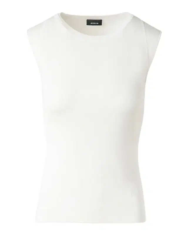 Sleeveless Fitted Silk Knit Top