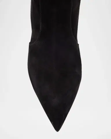 Gianvito Rossi Hansen Suede Pointed-Toe Knee Boots | Thumbnail 6