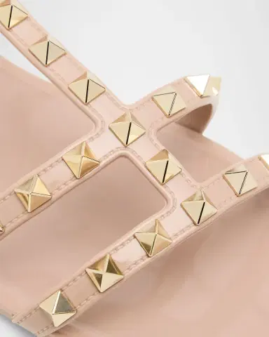Valentino Garavani Rockstud Jelly Flat Gladiator Sandals | Thumbnail 5 Valentino Garavani Rockstud Jelly Flat Gladiator Sandals | Thumbnail 5