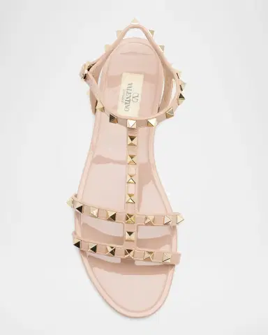 Valentino Garavani Rockstud Jelly Flat Gladiator Sandals | Thumbnail 6 Valentino Garavani Rockstud Jelly Flat Gladiator Sandals | Thumbnail 6