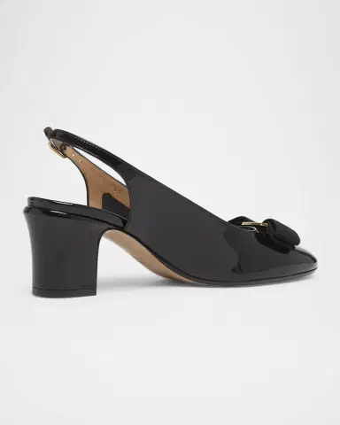 Ferragamo 55mm Vetty Patent Leather Slingback Pumps | Thumbnail 2 Ferragamo 55mm Vetty Patent Leather Slingback Pumps | Thumbnail 2