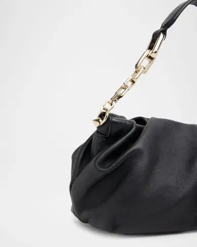 Christian Louboutin Eva Pleated Nappa Leather Shoulder Bag | Thumbnail 3 Christian Louboutin Eva Pleated Nappa Leather Shoulder Bag | Thumbnail 3