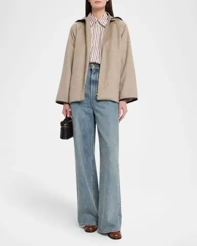 Bottega Veneta Knot-Button Striped Cotton Button-Down Shirt | Thumbnail 2 Bottega Veneta Knot-Button Striped Cotton Button-Down Shirt | Thumbnail 2