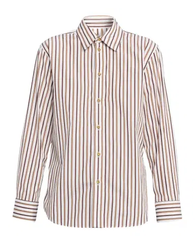 Bottega Veneta Knot-Button Striped Cotton Button-Down Shirt | Thumbnail 1 Bottega Veneta Knot-Button Striped Cotton Button-Down Shirt | Thumbnail 1