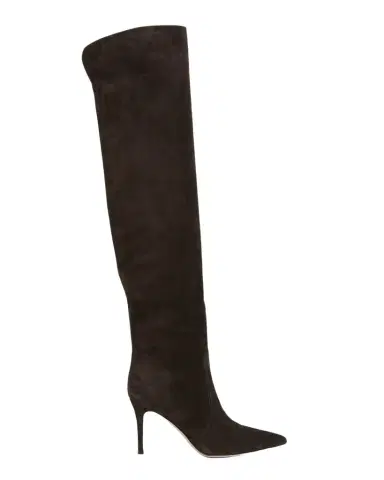 Gianvito Rossi Hansen Suede Pointed-Toe Knee Boots | Thumbnail 1