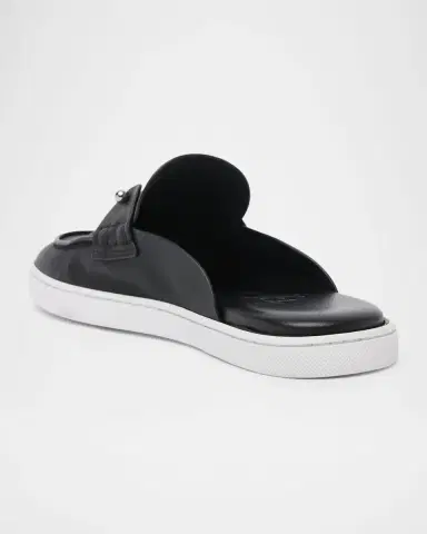 Christian Louboutin Men's Chanme Leather Slides | Thumbnail 2