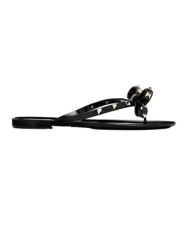 Valentino Garavani Rockstud PVC Flat Thong Sandals | Thumbnail 1 Valentino Garavani Rockstud PVC Flat Thong Sandals | Thumbnail 1