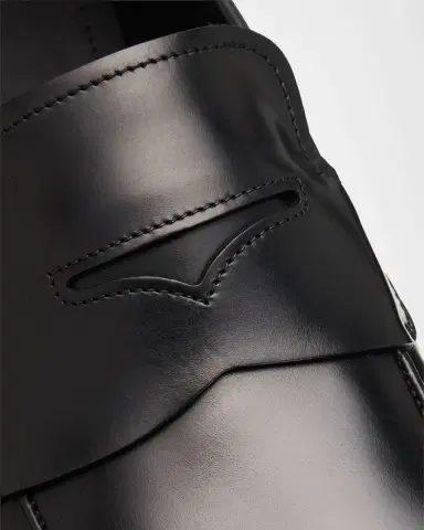 Ferragamo Men's Touring Originali Leather Penny Loafers | Thumbnail 5 Ferragamo Men's Touring Originali Leather Penny Loafers | Thumbnail 5