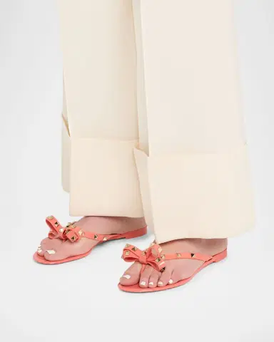 Valentino Garavani Rockstud PVC Flat Thong Sandals | Thumbnail 2