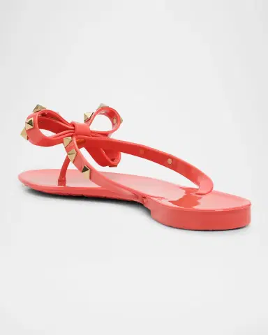 Valentino Garavani Rockstud PVC Flat Thong Sandals | Thumbnail 4