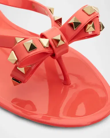 Valentino Garavani Rockstud PVC Flat Thong Sandals | Thumbnail 5