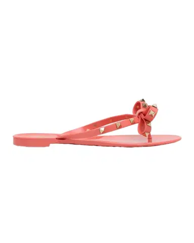 Valentino Garavani Rockstud PVC Flat Thong Sandals | Thumbnail 1