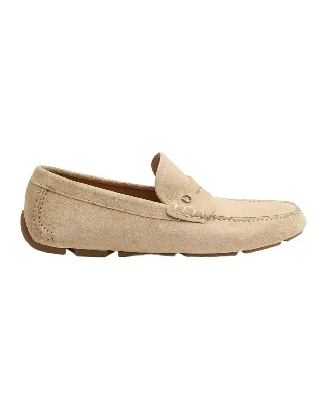 Men 's Petite-Gancini Suede Driving Loafers