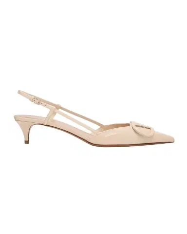 Valentino Garavani 40mm VLogo Patent Leather Slingback Pumps | Thumbnail 1
