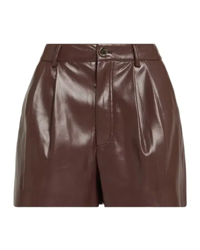 ALICE + OLIVIA Conry Vegan Leather Trouser Shorts